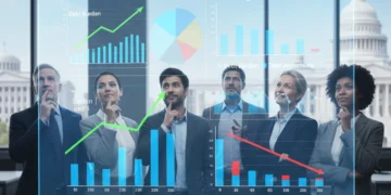 2026 Federal Debt Relief Programs: Comprehensive Guide People analyzing financial data for 2026 debt relief programs