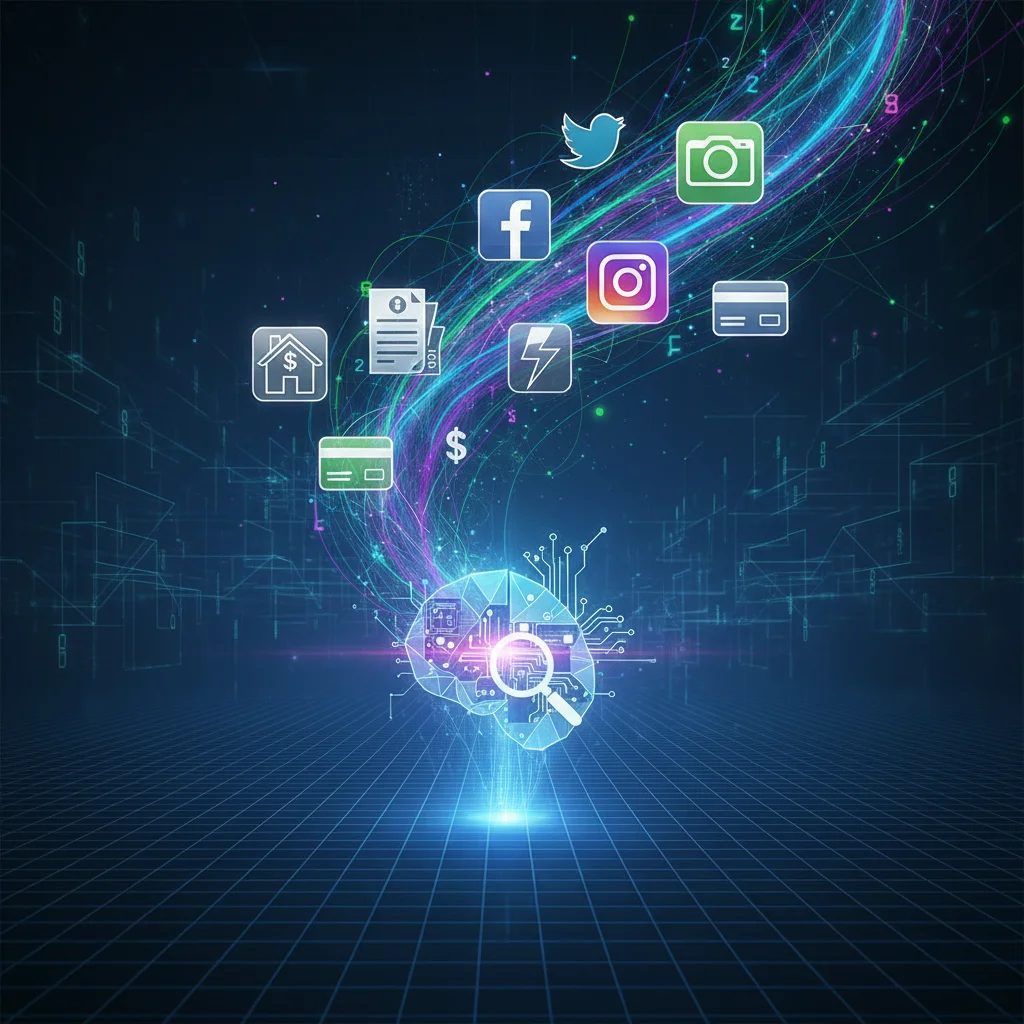 Network of diverse alternative data sources feeding into an analytics engine