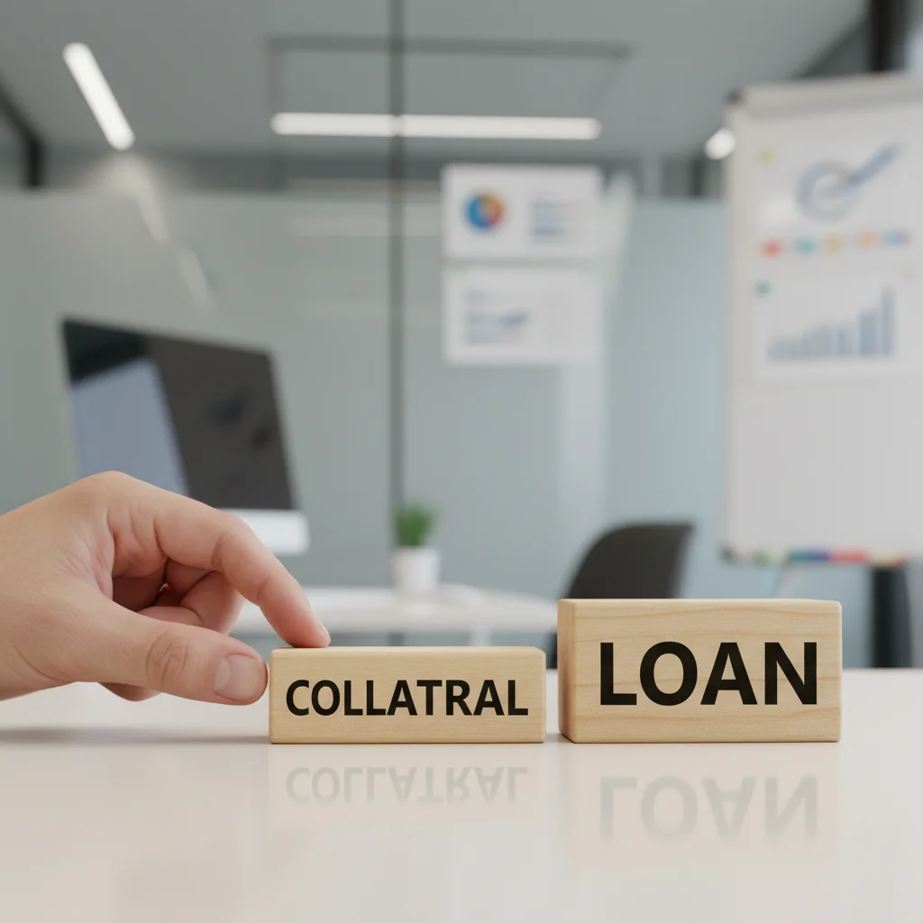Conceptual image showing collateral being used for a secured loan.