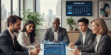 Financial advisor helping diverse clients with debt counseling in 2026