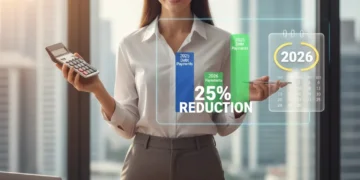 Debt Management Plans 2026: Reduce Monthly Payments by 25% Person successfully managing debt with a 25% payment reduction in 2026