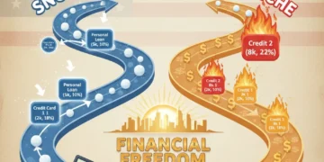 Debt snowball vs. avalanche methods comparison for US consumers by 2026