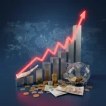 Graph showing rising interest rates impacting personal debt