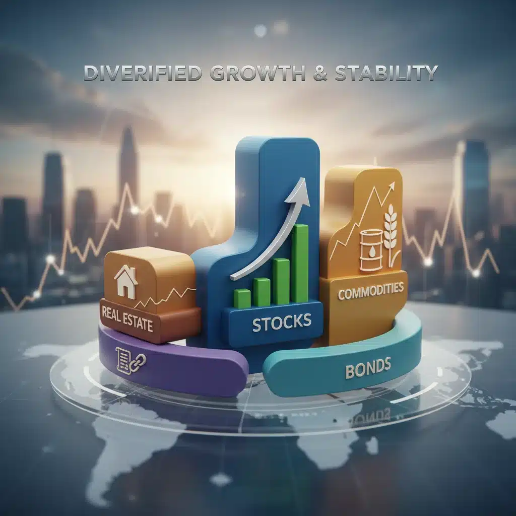 Diversified investment portfolio protecting against inflation