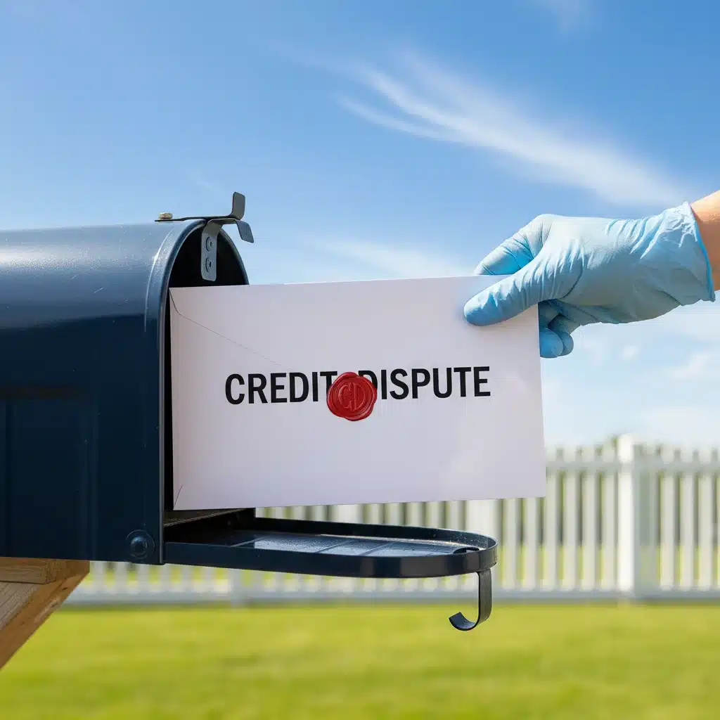Hand mailing credit dispute letter