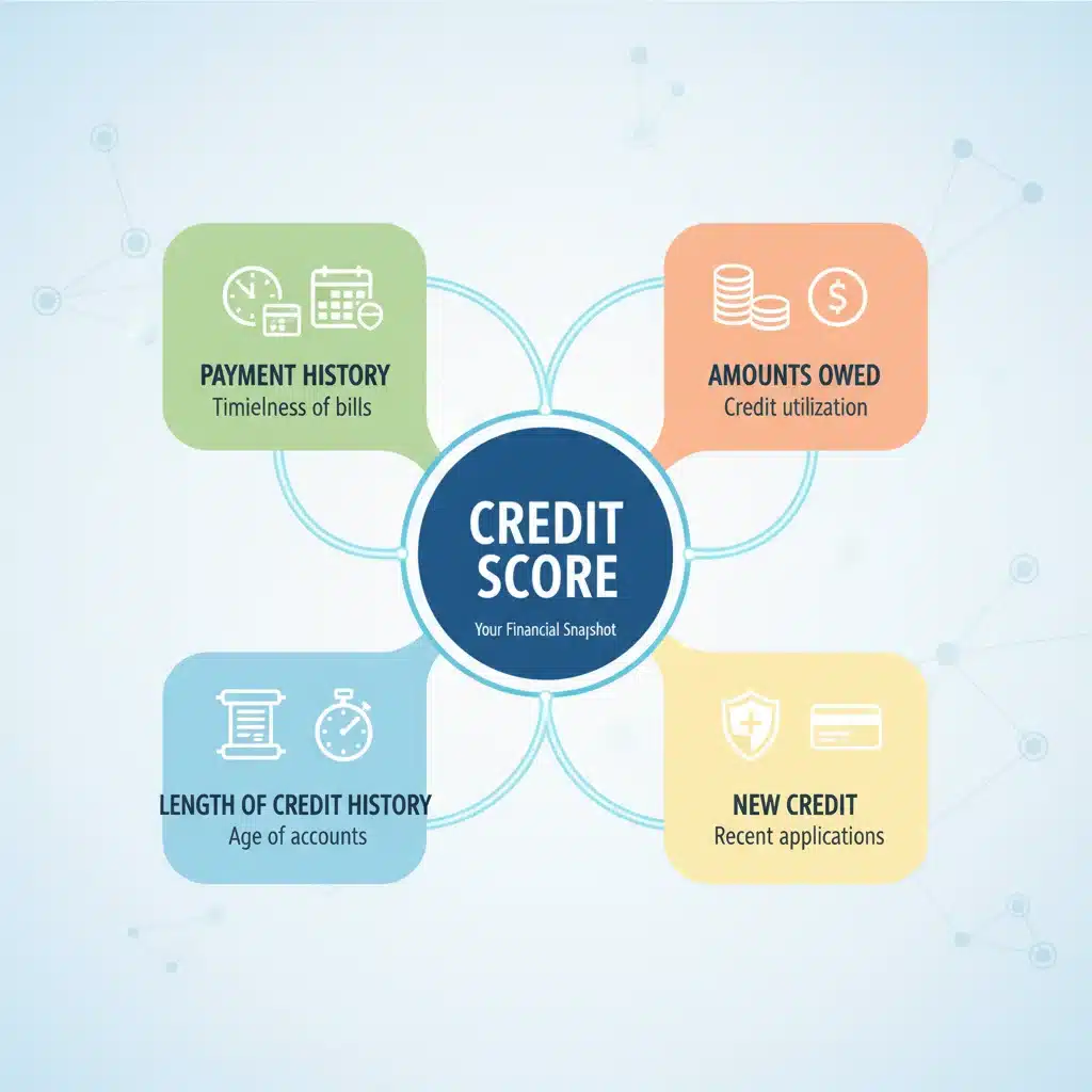 Detailed breakdown of credit report components and their impact on credit score